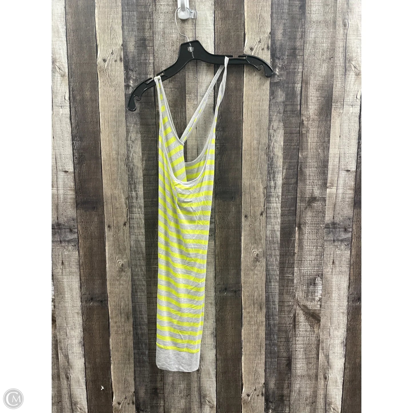 Top Sleeveless By Cabi In Grey & Yellow, Size: Xs