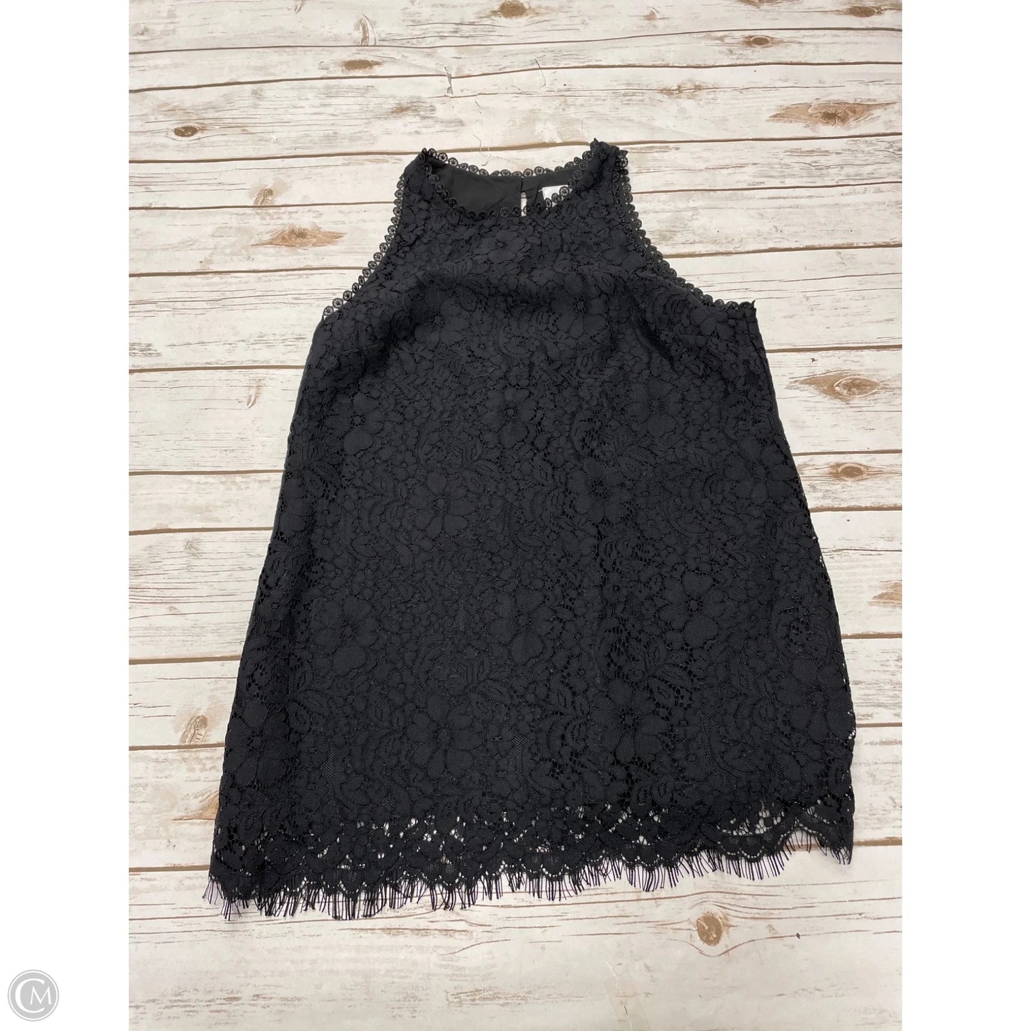 Top Sleeveless By Cabi In Black, Size: S