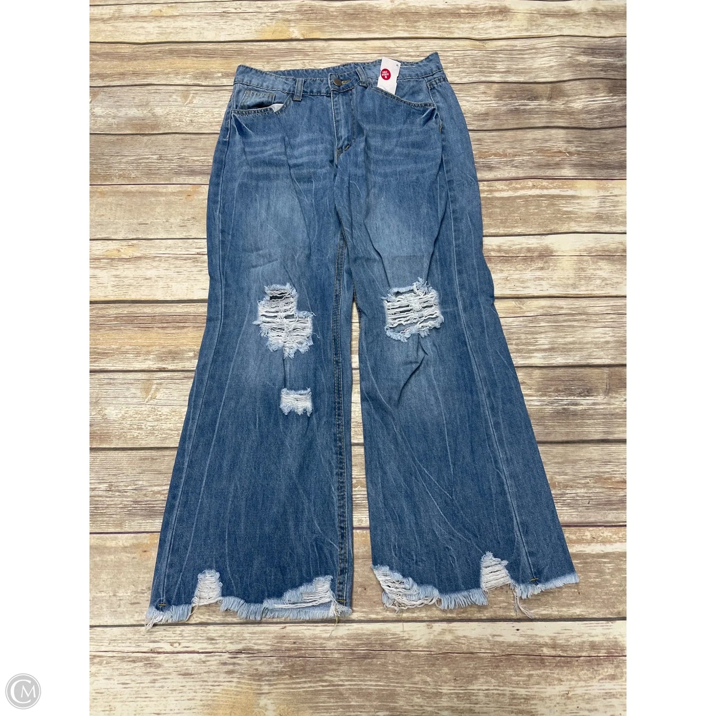 Jeans Wide Leg By Cmf In Blue Denim, Size: M