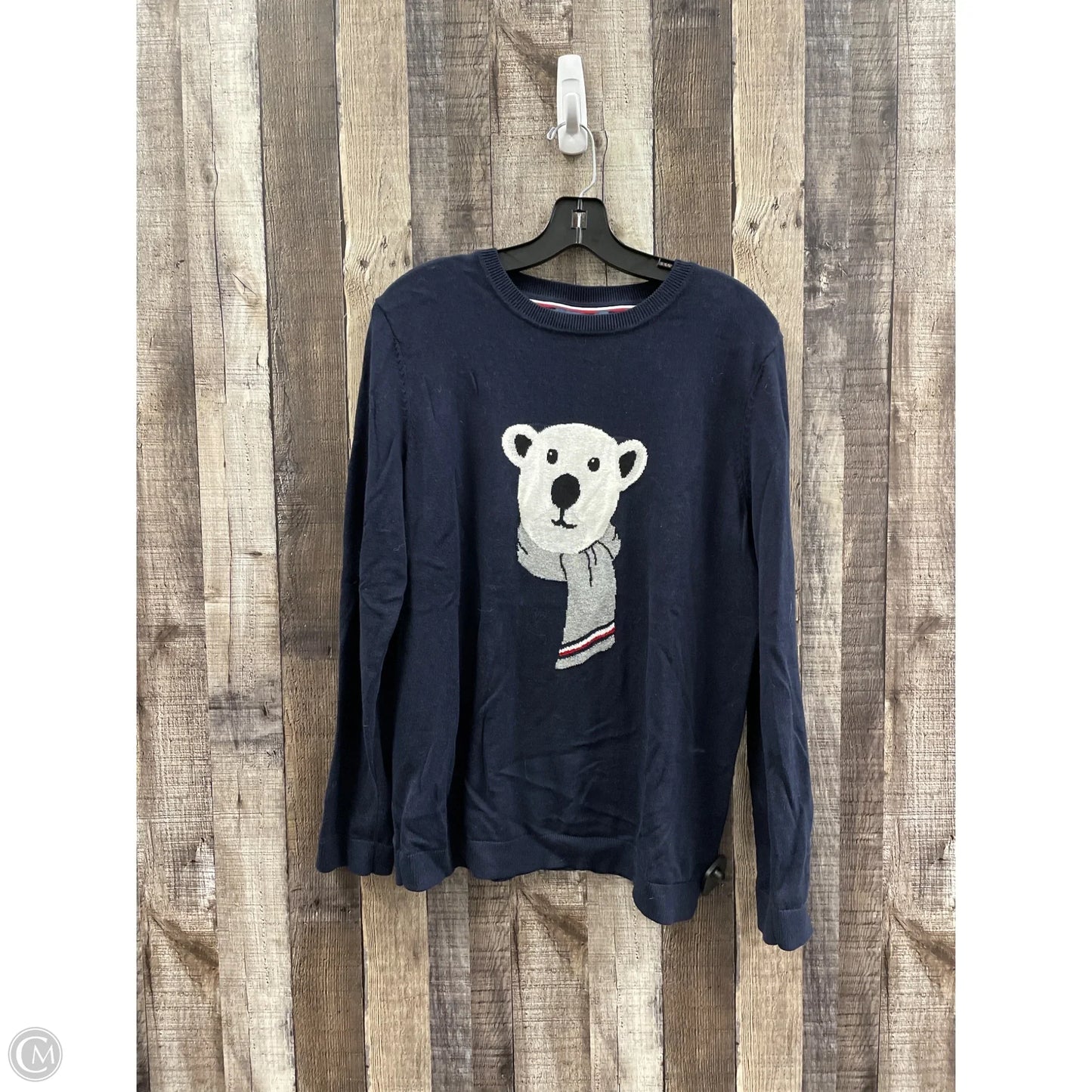 Sweater By Tommy Hilfiger In Navy, Size: L