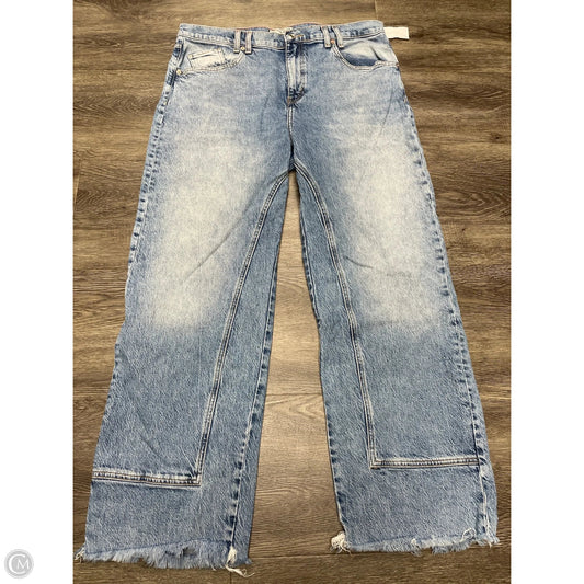 Jeans Wide Leg By We The Free In Blue Denim, Size: 14