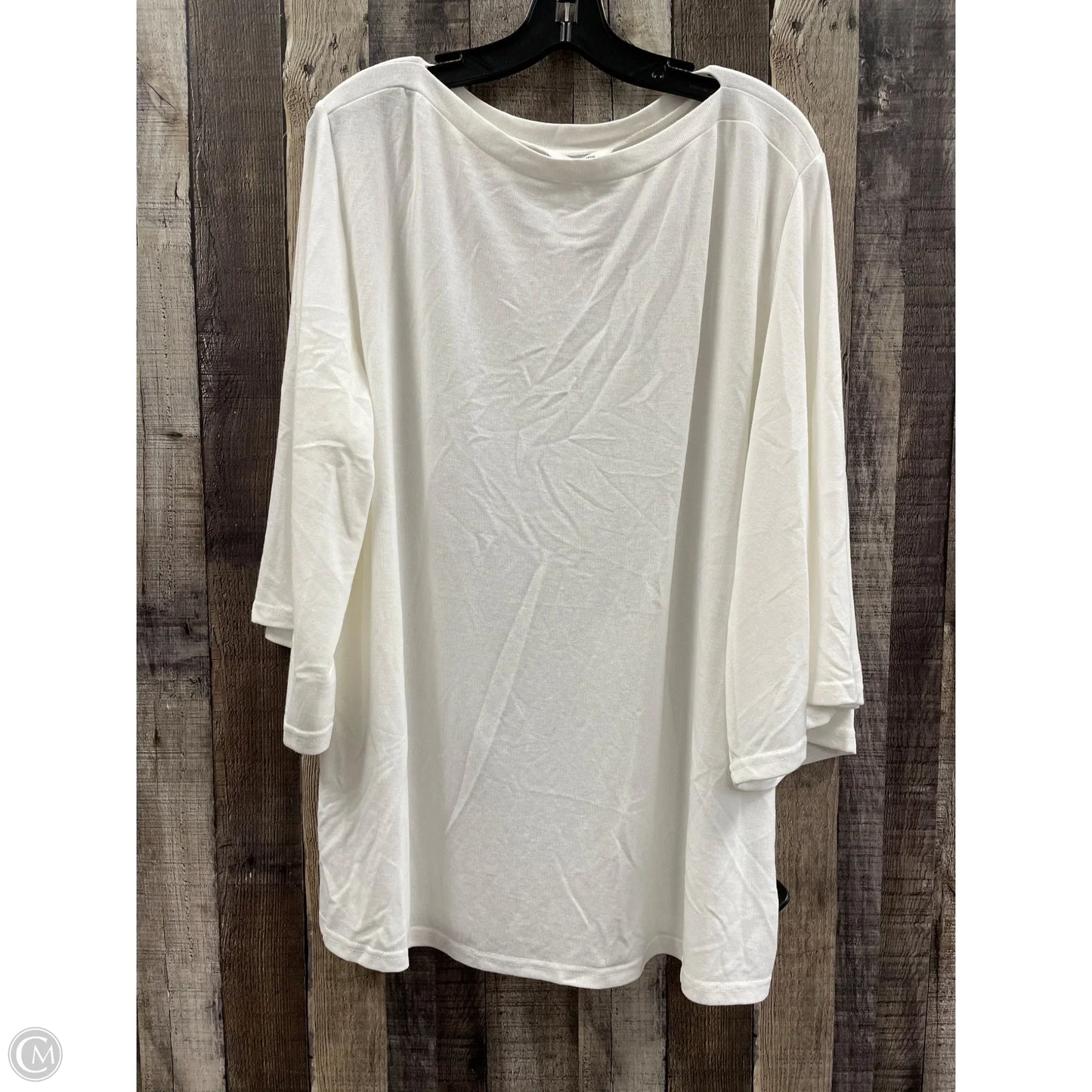Top Long Sleeve By Cme In Ivory, Size: Xl