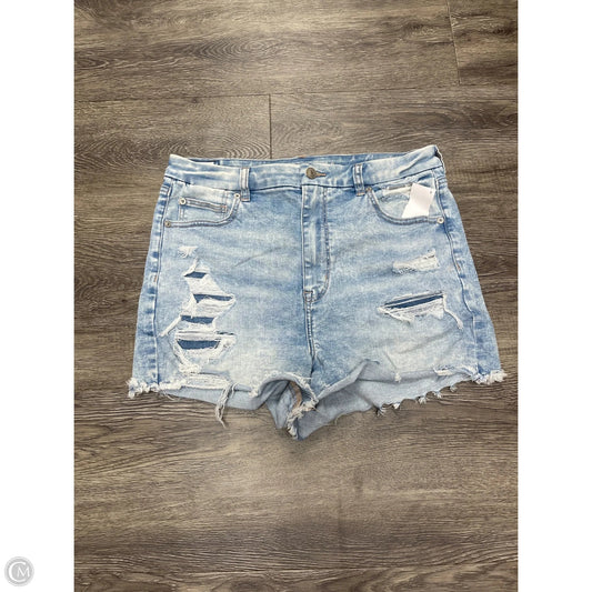 Shorts By American Eagle In Blue Denim, Size: 14