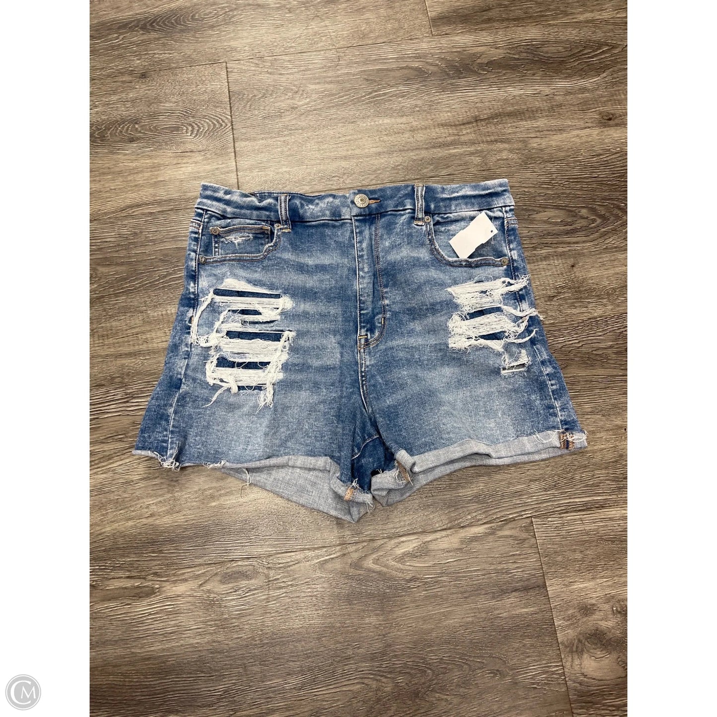 Shorts By American Eagle In Blue Denim, Size: 14