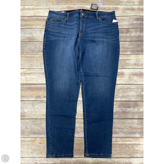 Jeans Skinny By Lularoe In Blue Denim, Size: 22