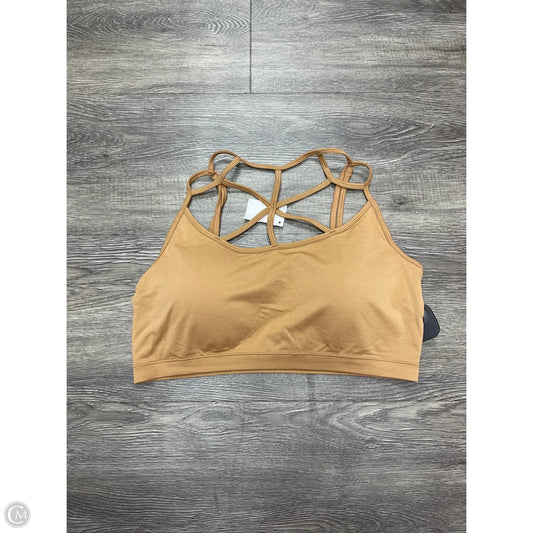 Athletic Bra By Zenana Outfitters In Tan, Size: 2x