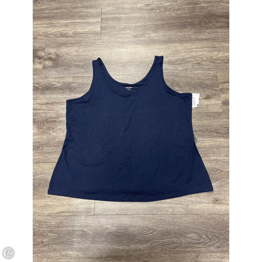 Top Sleeveless Basic By Old Navy In Navy, Size: 3x