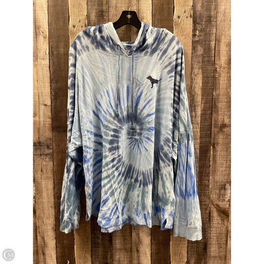 Top Long Sleeve By Pink In Tie Dye Print, Size: Xxl