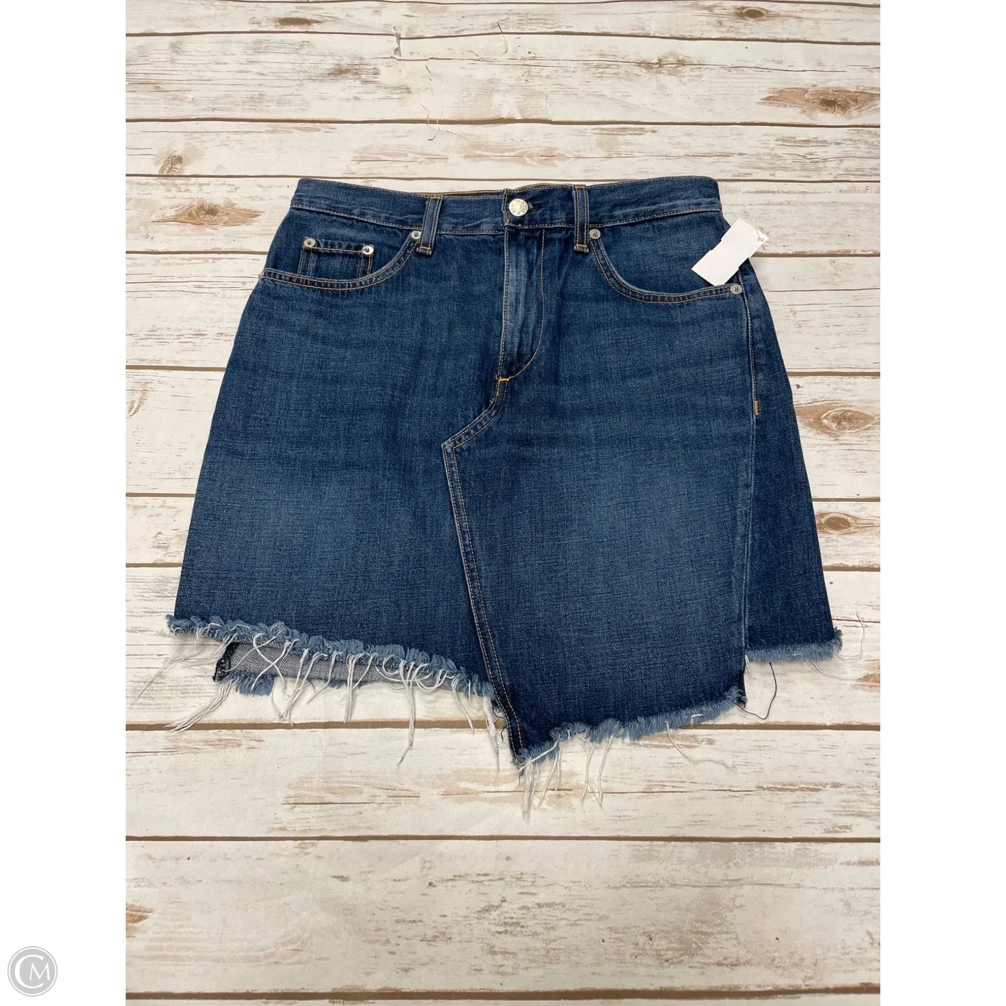 Skirt Mini & Short By Rag And Bone In Blue Denim, Size: 4
