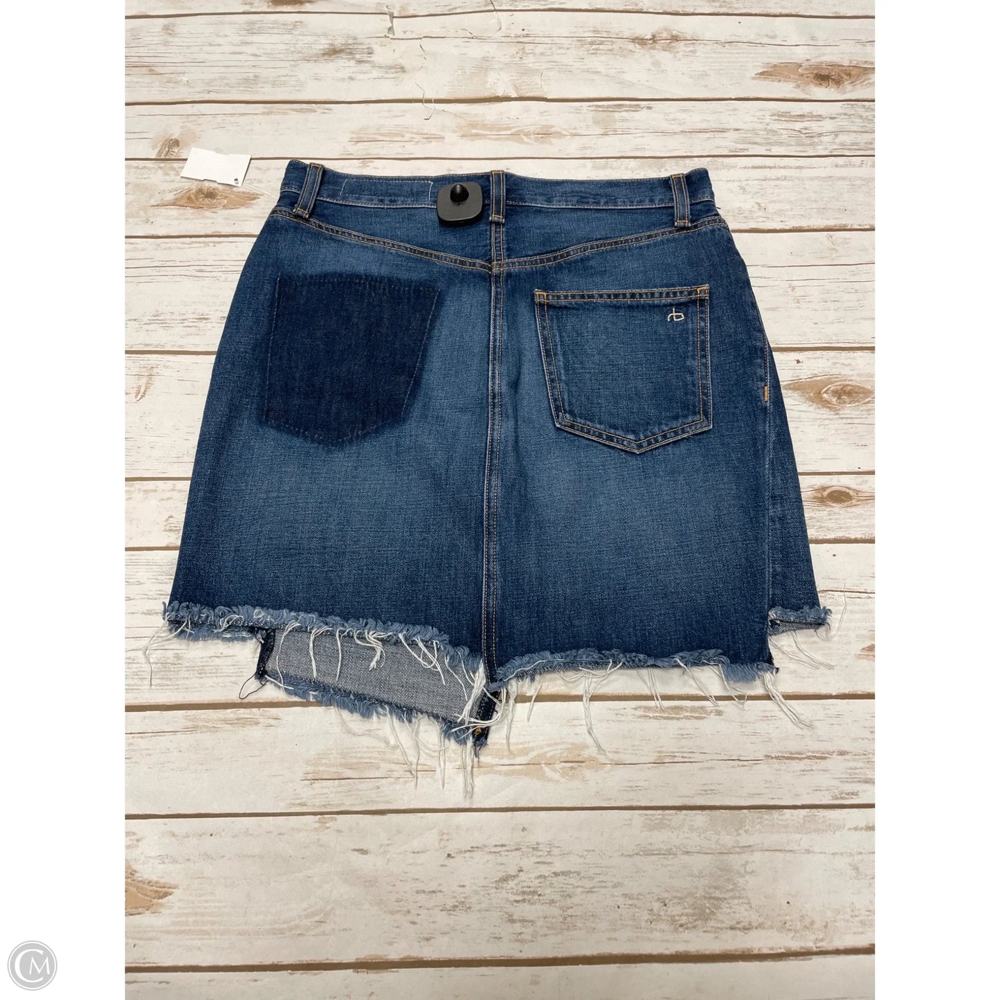 Skirt Mini & Short By Rag And Bone In Blue Denim, Size: 4