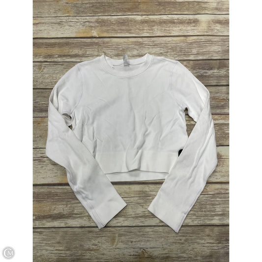 Athletic Top Long Sleeve Crewneck By Dsg Outerwear In White, Size: M