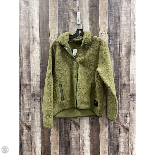 Jacket Fleece By J. Crew In Green, Size: M