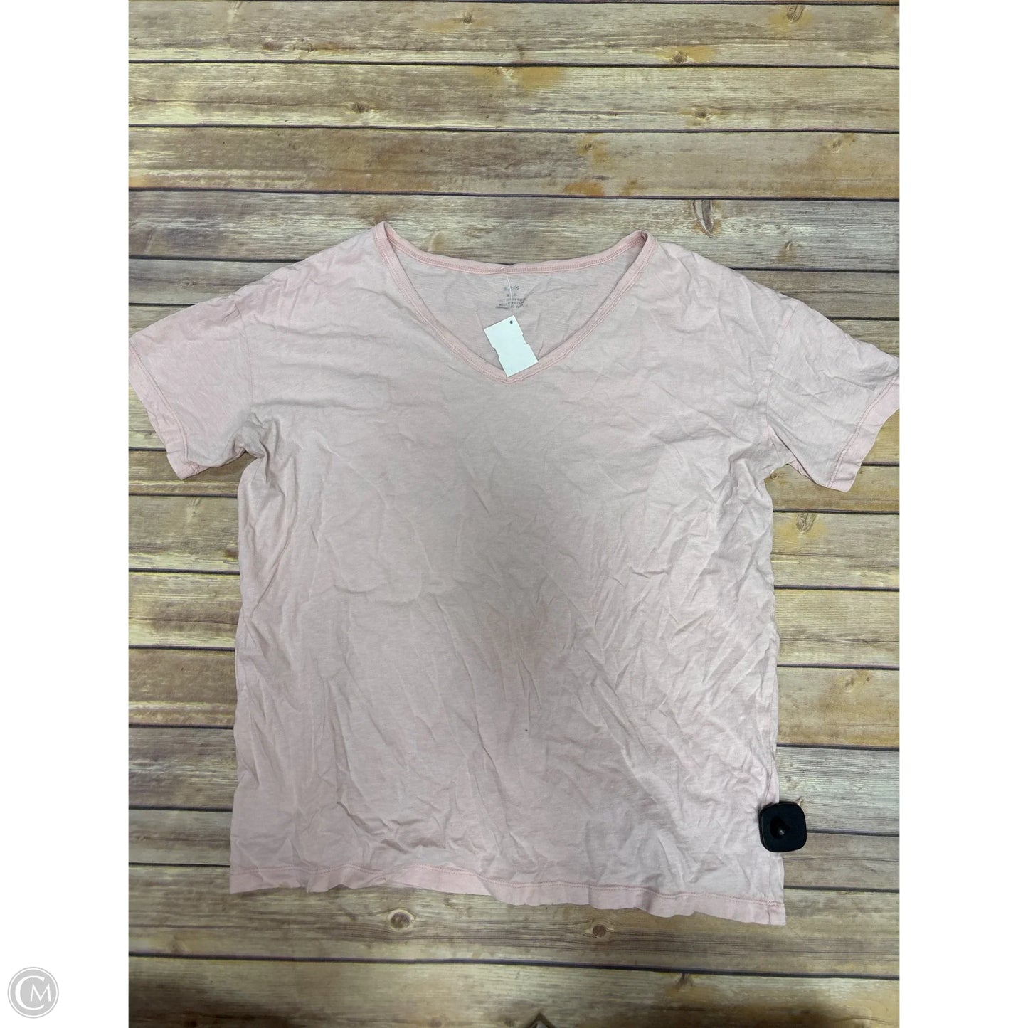 Top Short Sleeve Basic By Aerie In Pink, Size: M