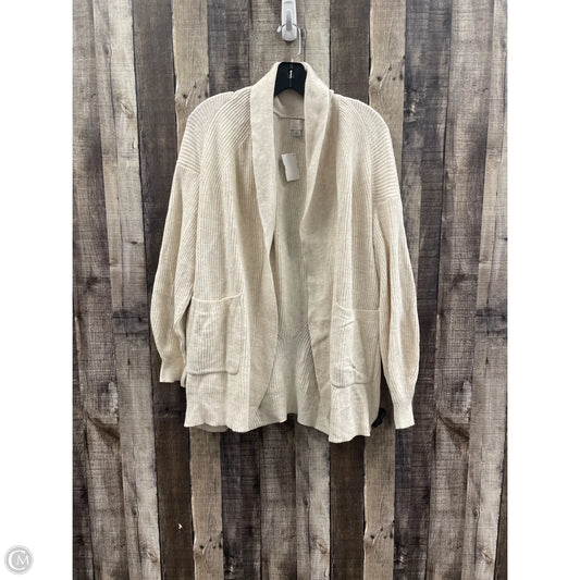 Sweater Cardigan By A New Day In Beige, Size: L