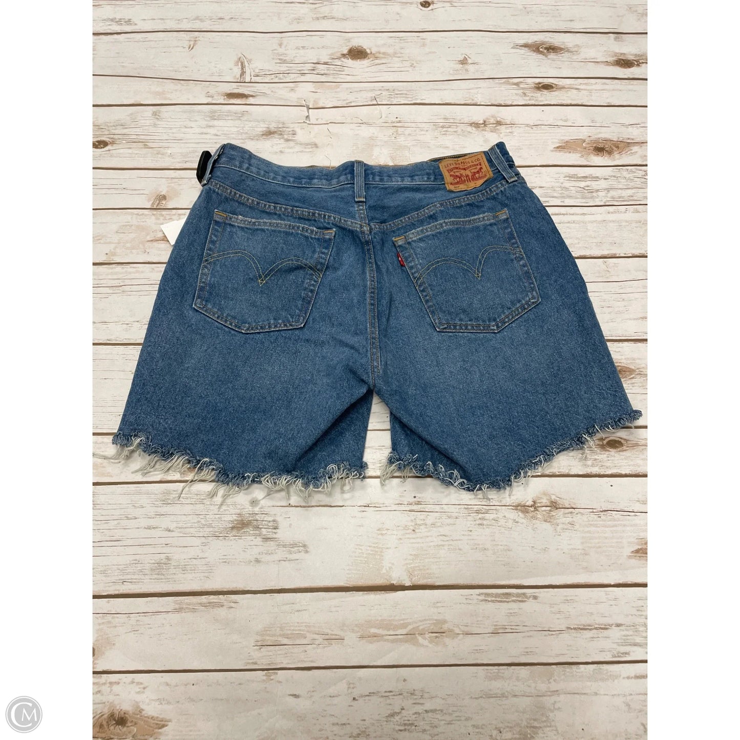 Shorts By Levis In Blue Denim, Size: 14