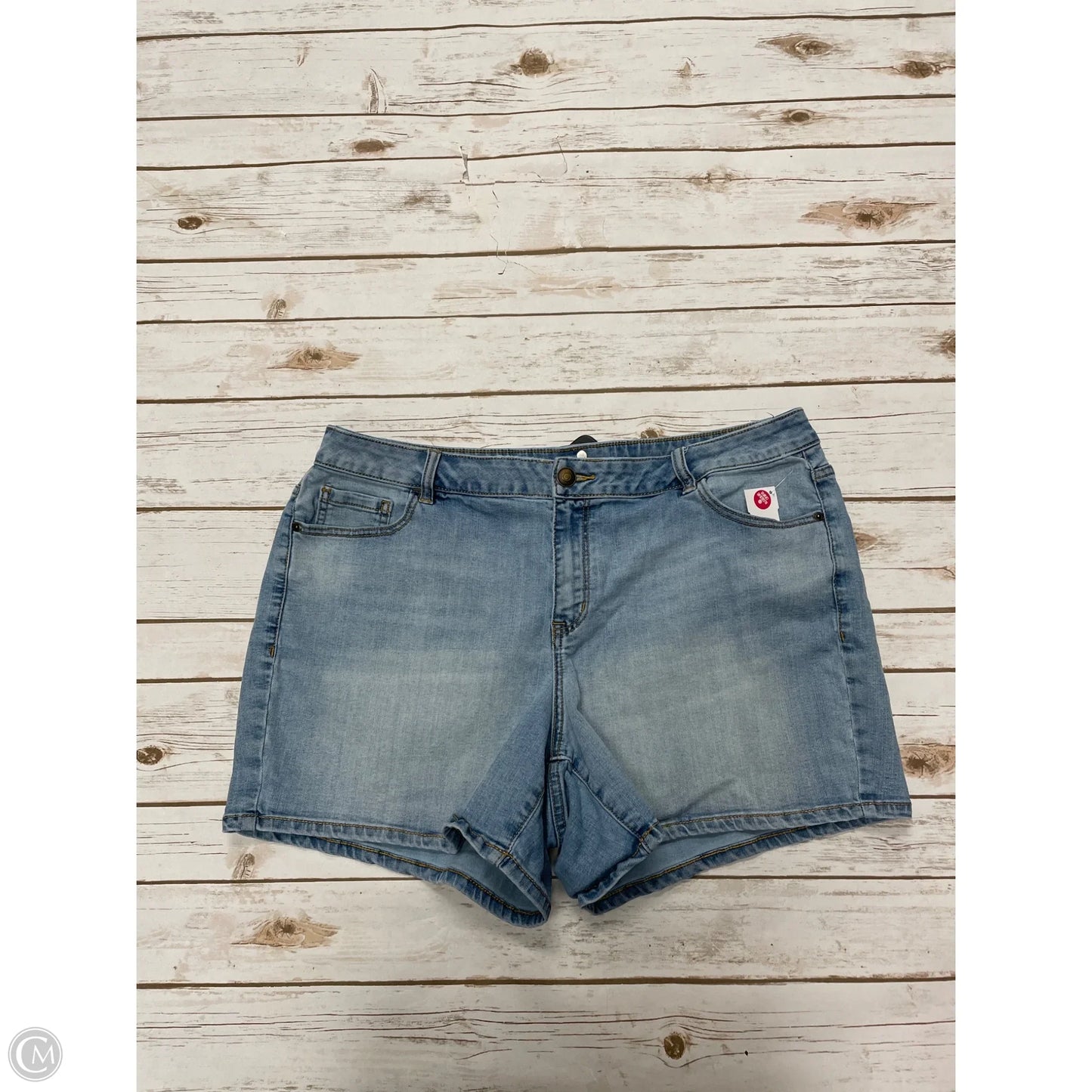 Shorts By Venezia In Blue Denim, Size: 18