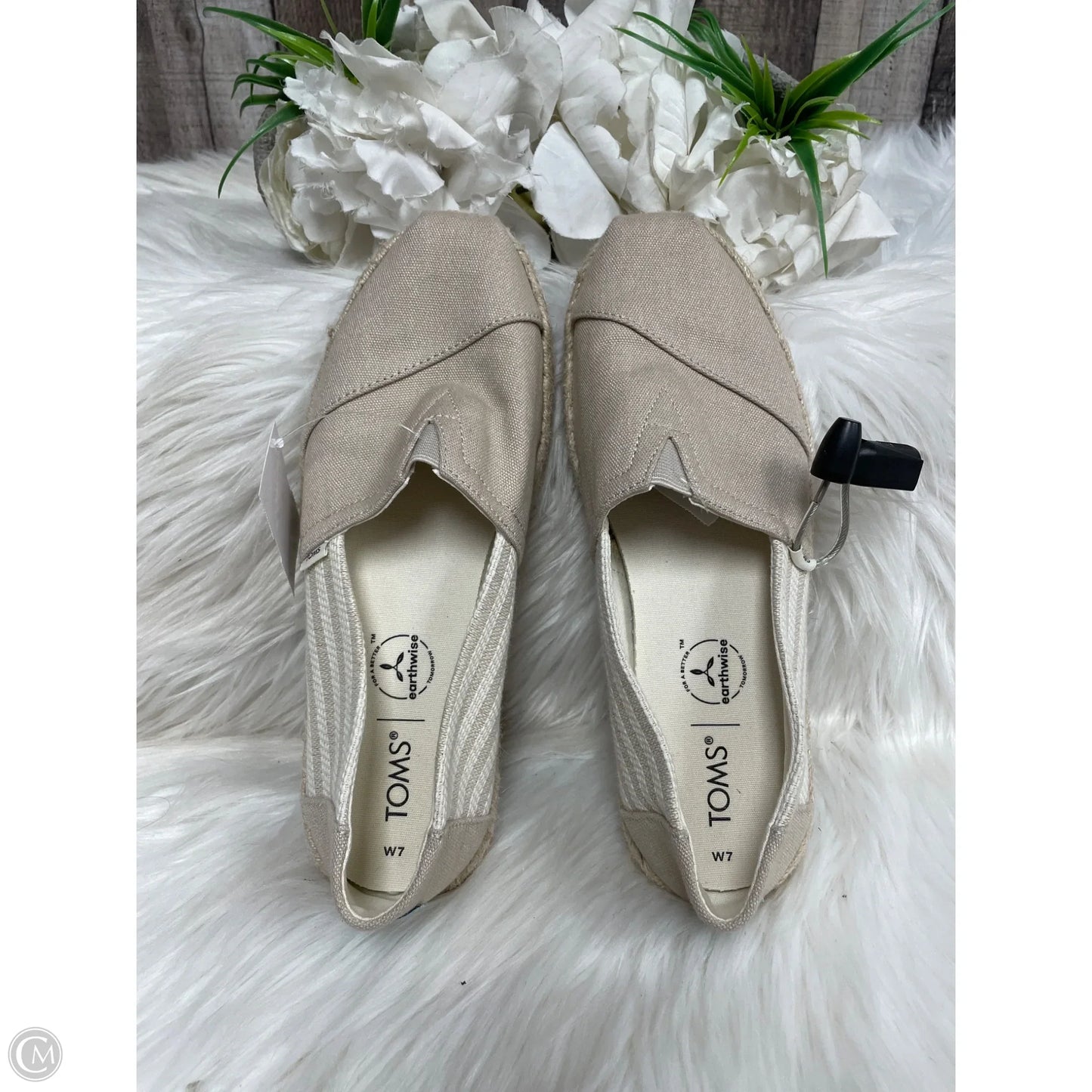 Shoes Flats By Toms In Beige, Size: 7