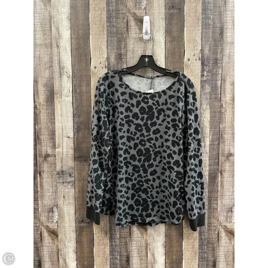 Top Long Sleeve By Pink Clover In Animal Print, Size: L