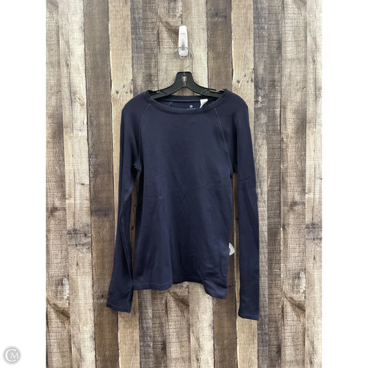 Top Long Sleeve By Talbots In Navy, Size: M