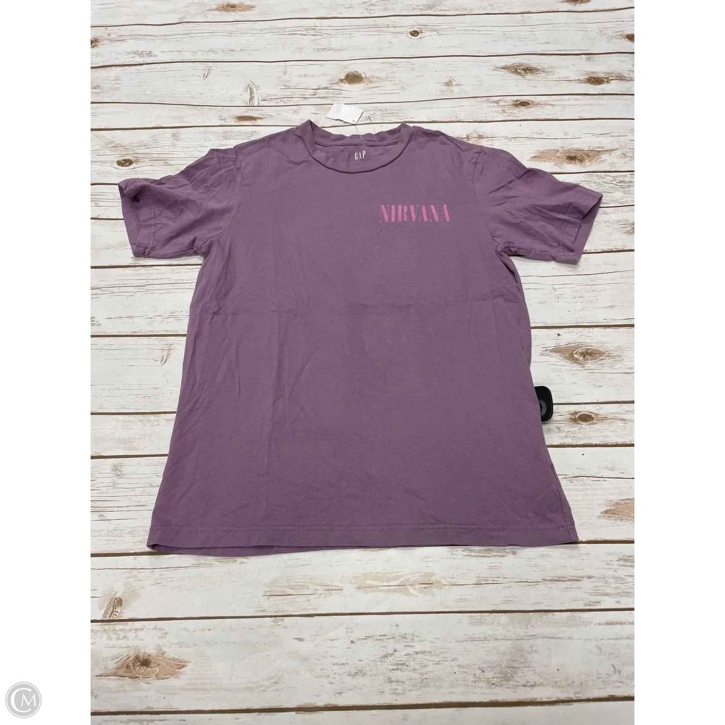 Top Short Sleeve Basic By Gap In Purple, Size: Xs