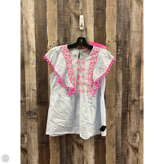 Top Sleeveless Designer By Lilly Pulitzer In Blue & Pink, Size: S