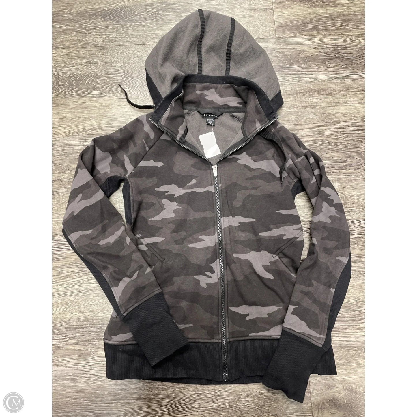 Athletic Jacket By Athleta In Camouflage Print, Size: S