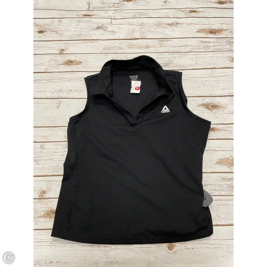 Athletic Tank Top By Reebok In Black, Size: Xl
