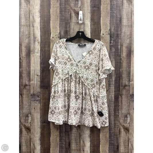 Top Short Sleeve By Blue B In Floral Print, Size: S