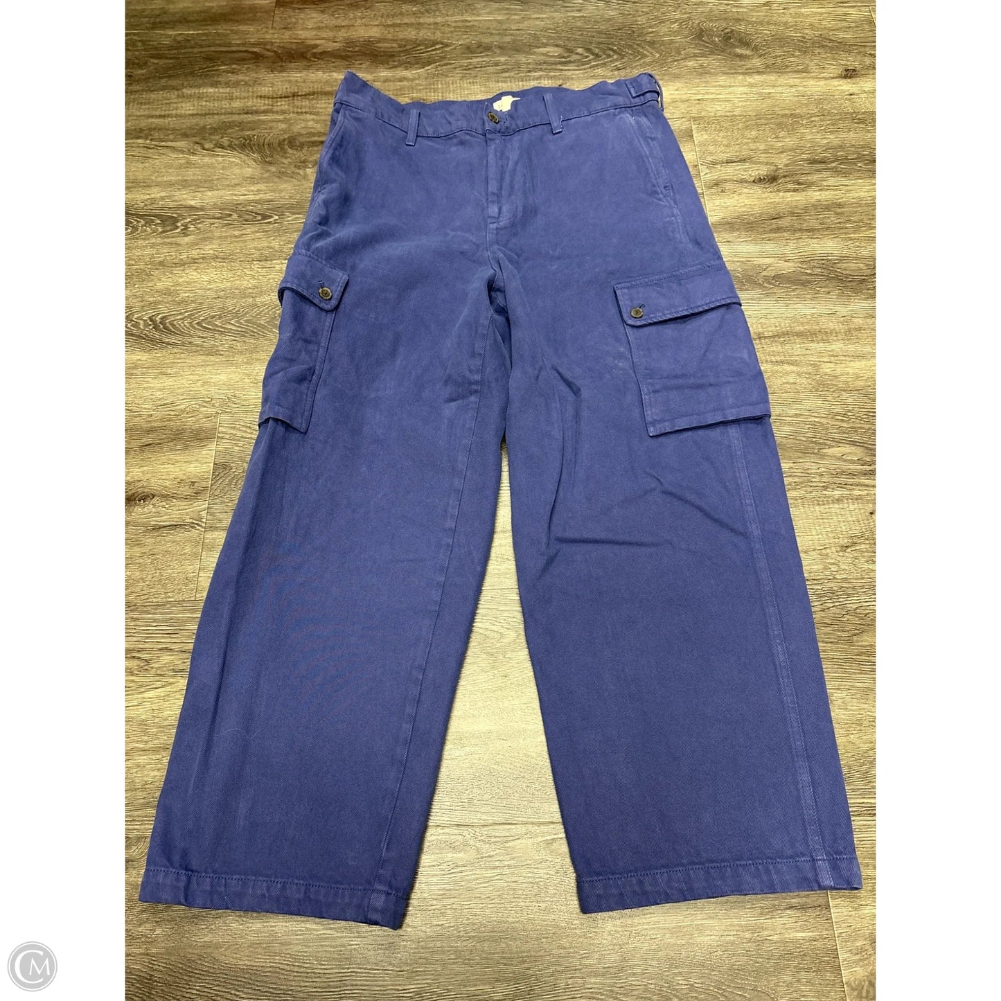 Jeans Wide Leg By J. Crew In Blue Denim, Size: 14