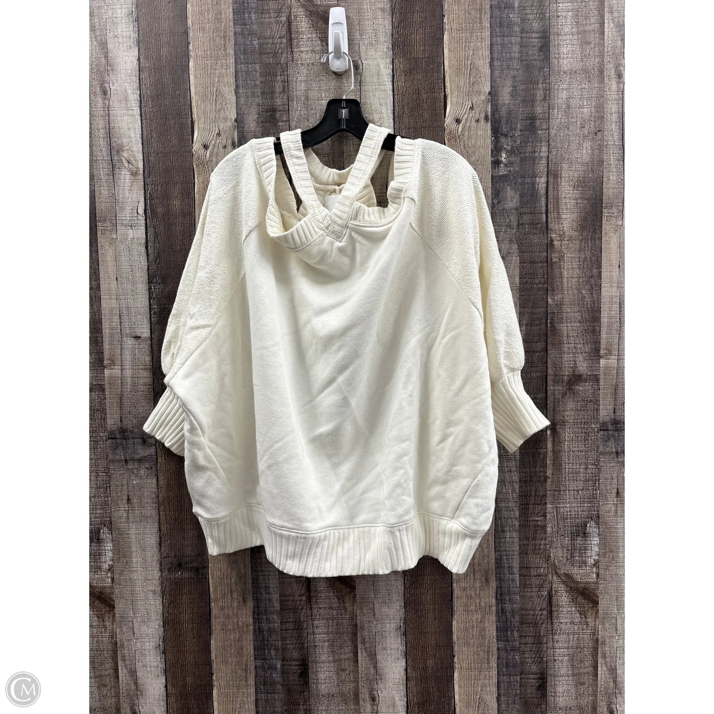 Sweatshirt Collar By Free People In Cream, Size: S