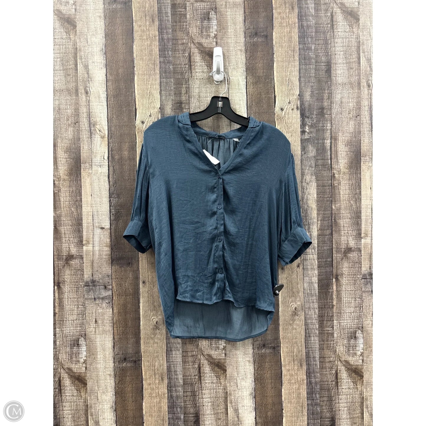 Top Short Sleeve By T Tahari In Blue, Size: S