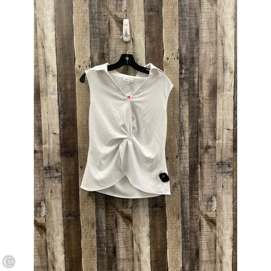 Top Sleeveless By Calvin Klein In White, Size: M