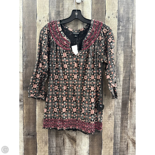 Top Long Sleeve By Lucky Brand In Multi-colored, Size: L