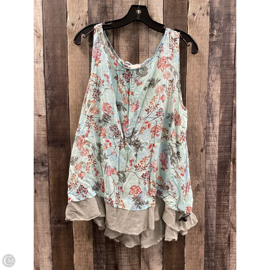 Top Sleeveless By Cupio In Multi-colored, Size: Xl