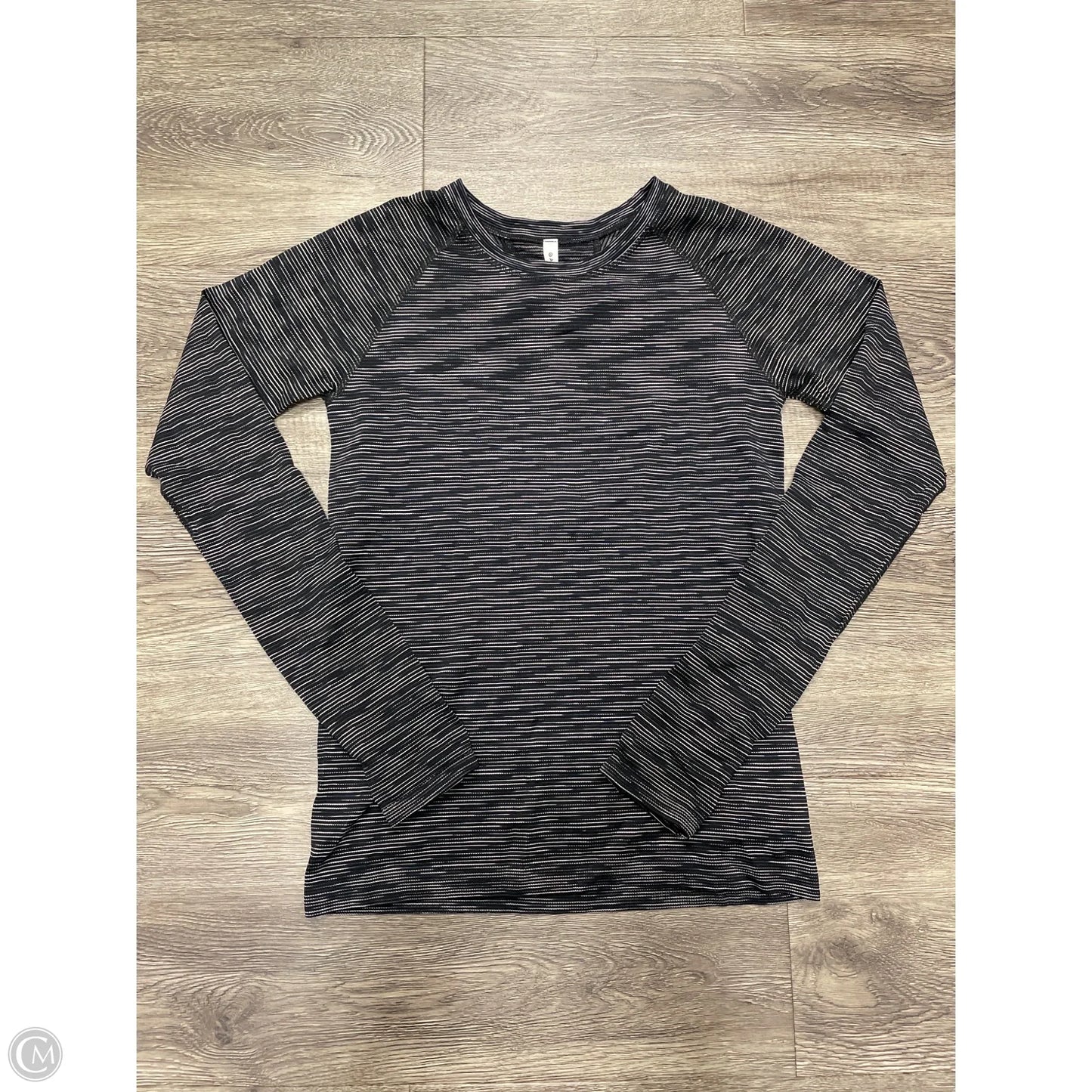 Athletic Top Long Sleeve Crewneck By Athleta In Black, Size: M