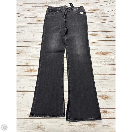 Jeans Flared By Express In Black Denim, Size: L
