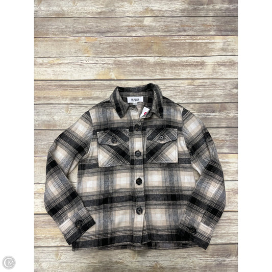 Jacket Shirt By Bb Dakota In Plaid Pattern, Size: S