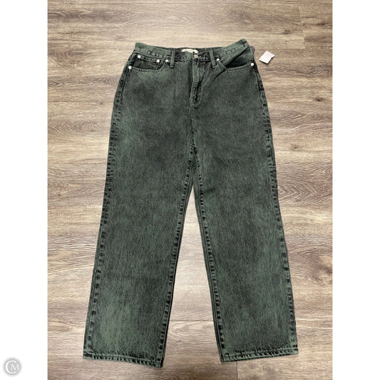 Jeans Straight By Madewell In Green Denim, Size: 10