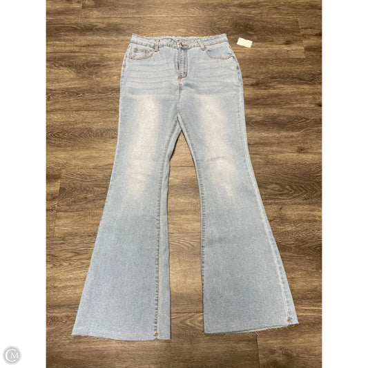 Jeans Flared By Shein In Blue Denim, Size: Xl