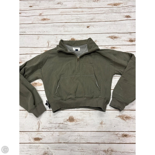 Sweatshirt Collar By American Eagle In Green, Size: S