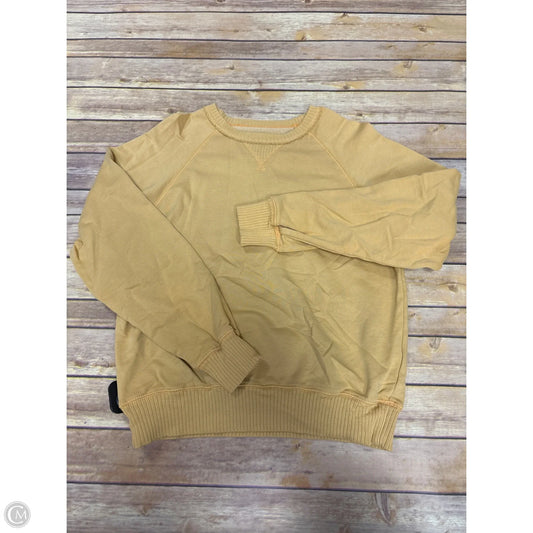 Sweatshirt Crewneck By American Eagle In Gold, Size: Xs