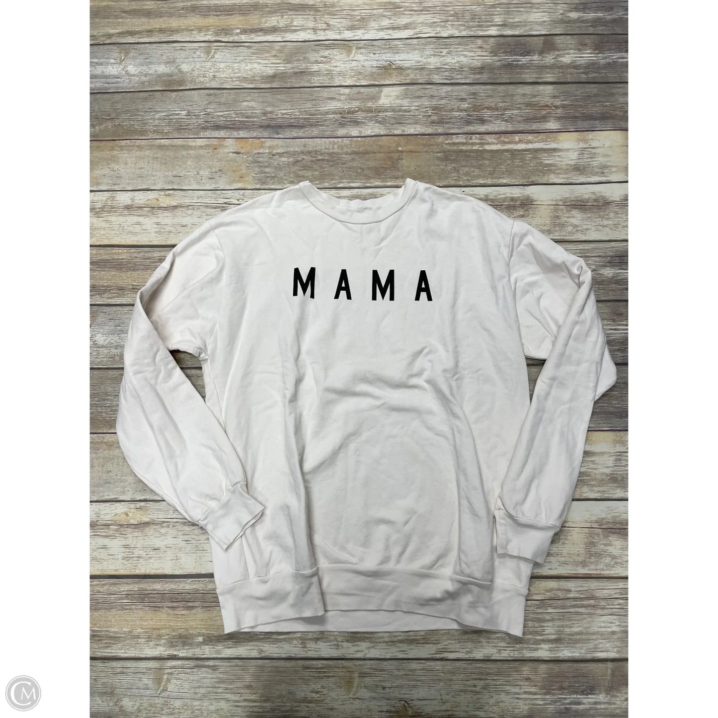 Sweatshirt Crewneck By Cmf In Cream, Size: Xl