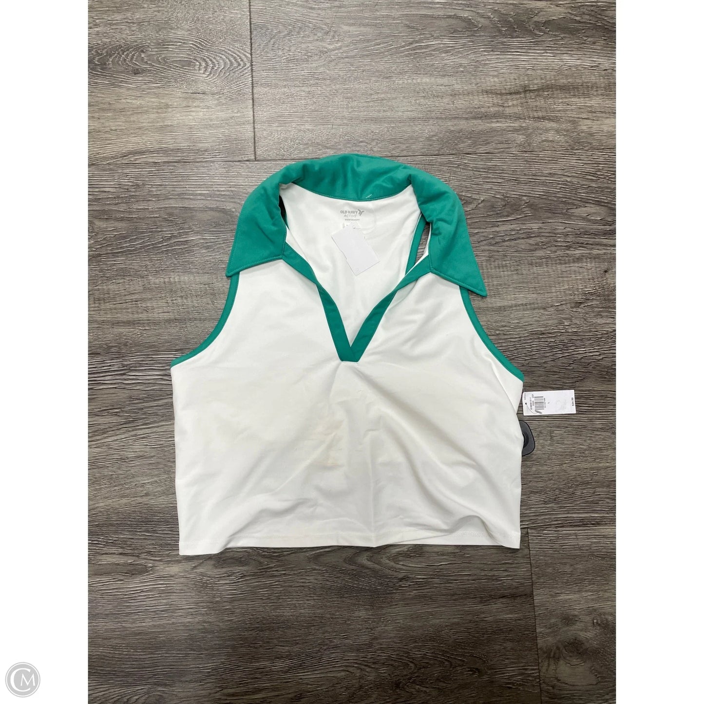 Athletic Tank Top By Old Navy In White, Size: L