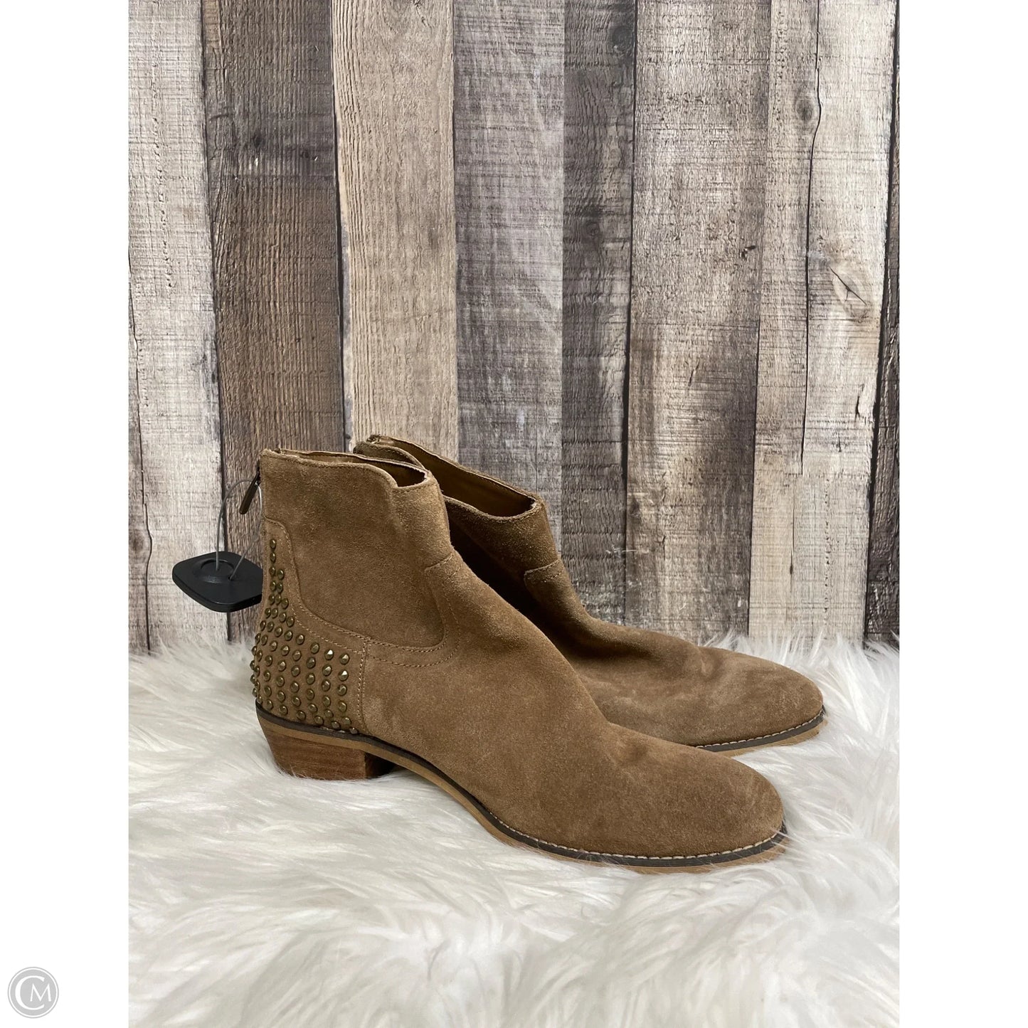 Boots Ankle Heels By Marc Fisher In Brown, Size: 8