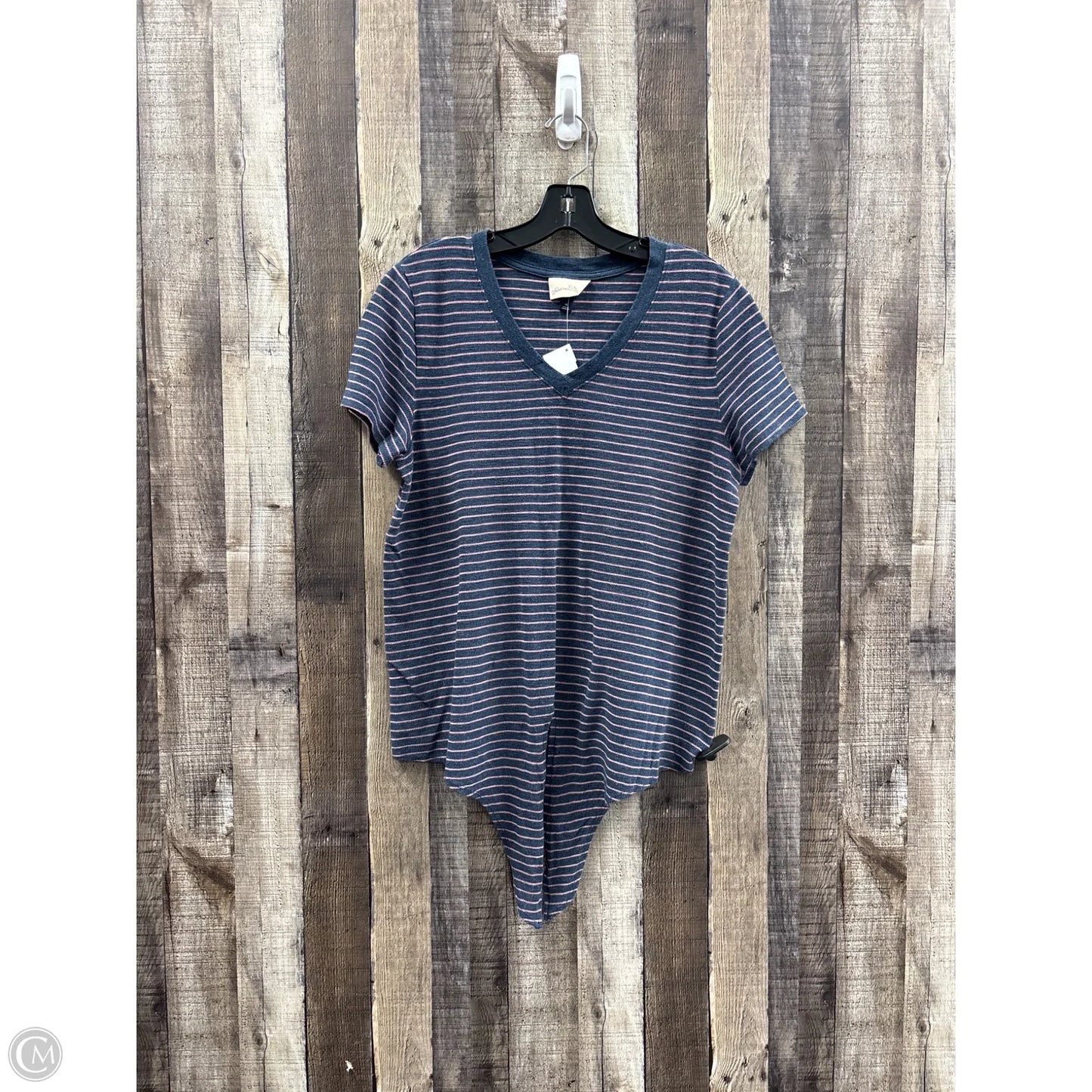 Top Short Sleeve Basic By Universal Thread In Striped Pattern, Size: M