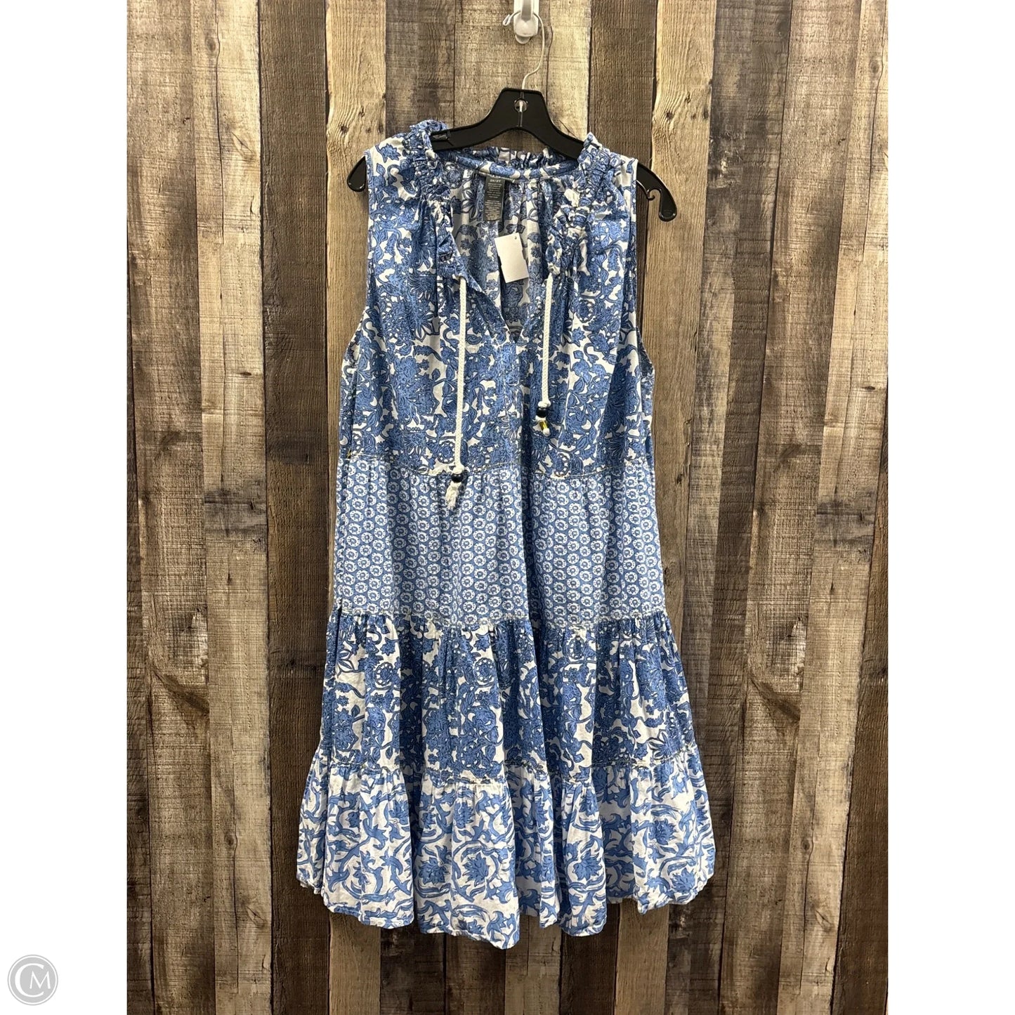 Dress Casual Midi By Chelsea And Theodore In Blue, Size: 2x