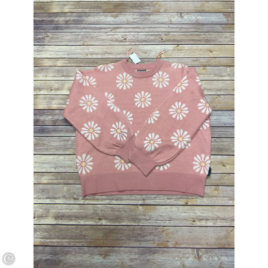 Sweater By Cme In Pink, Size: L