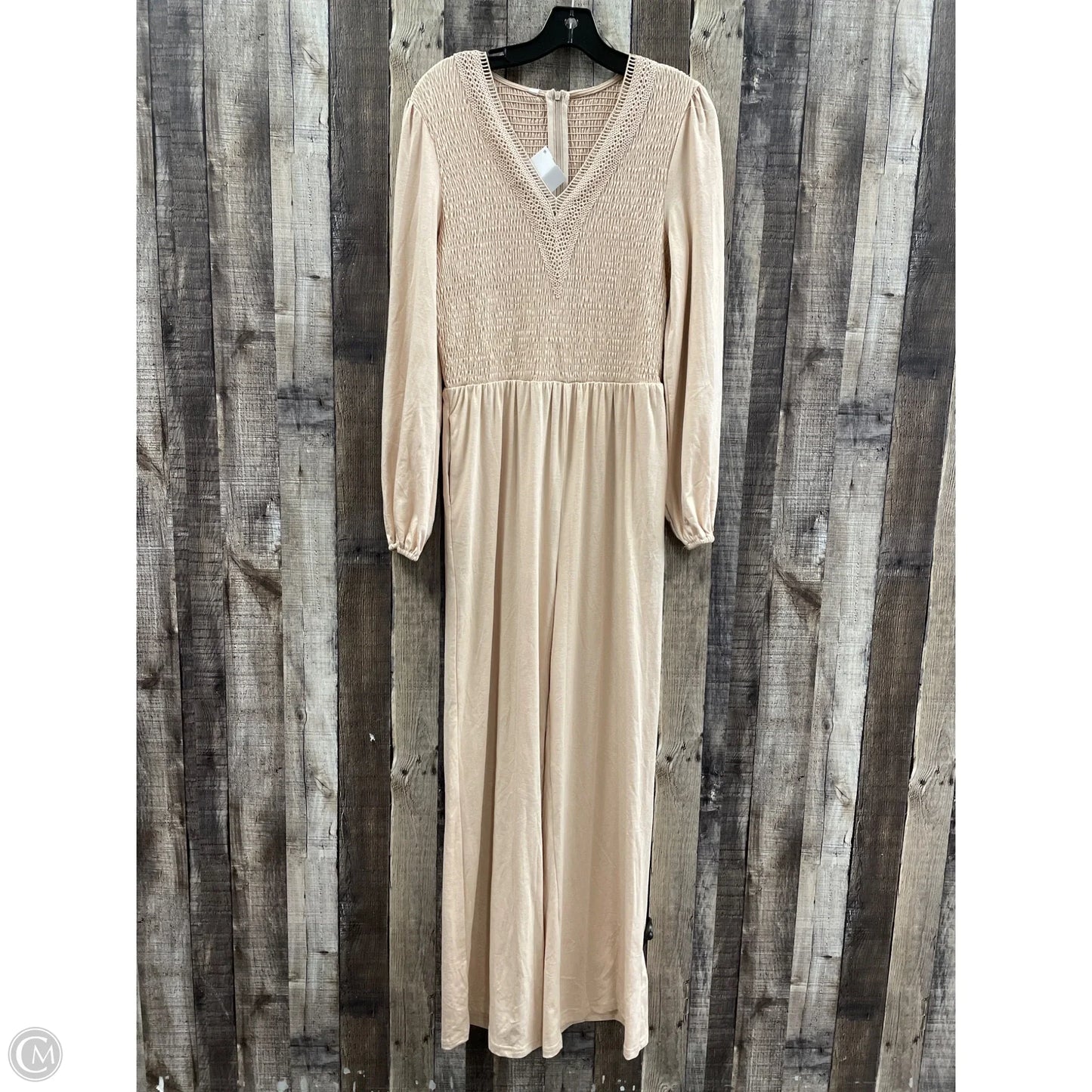 Jumpsuit By Cme In Beige, Size: M