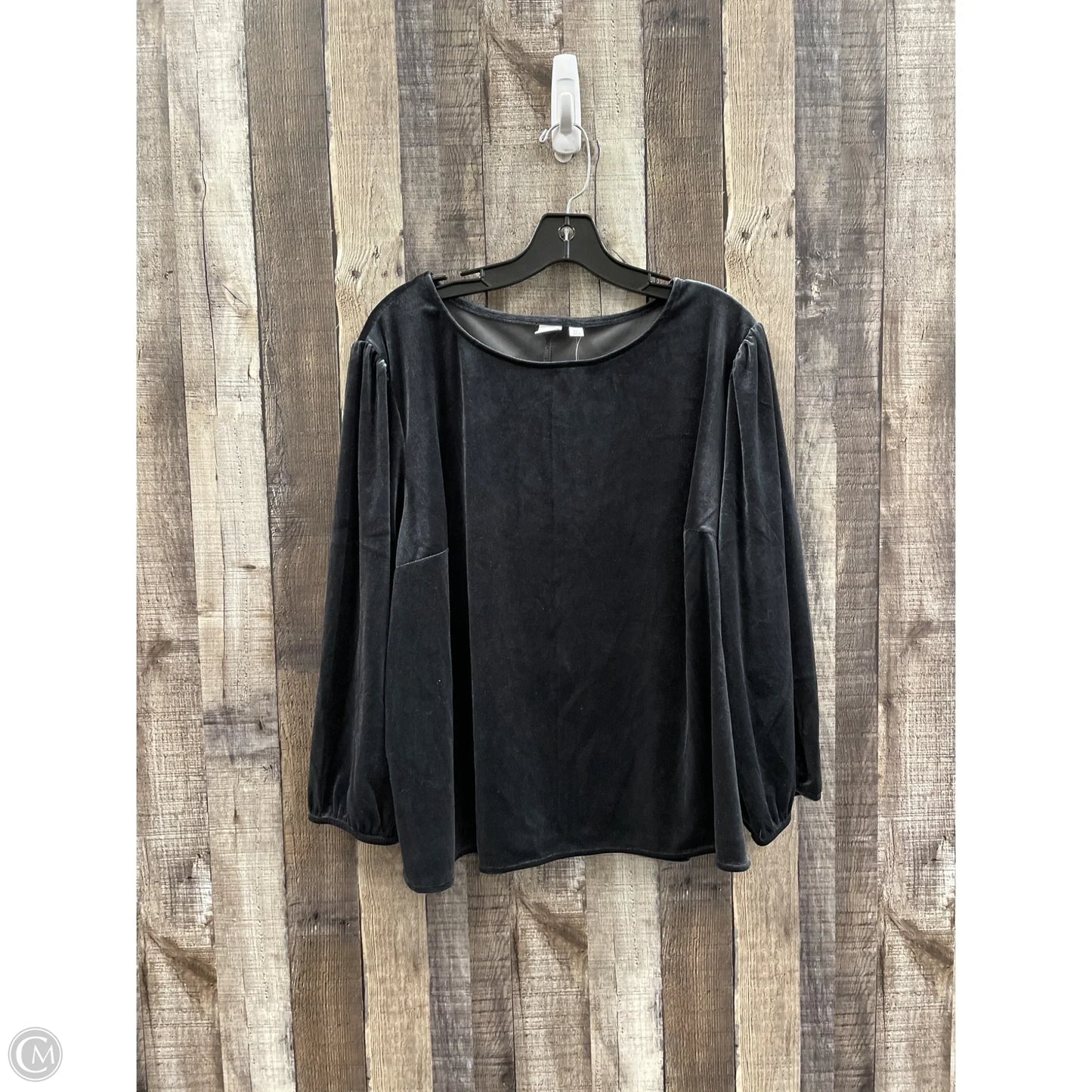 Top Long Sleeve By Gap In Black, Size: Xxl