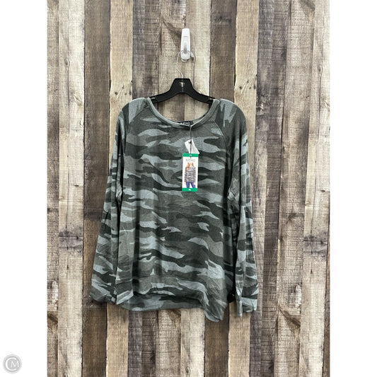 Top Long Sleeve By Buffalo David Bitton In Camouflage Print, Size: Xl